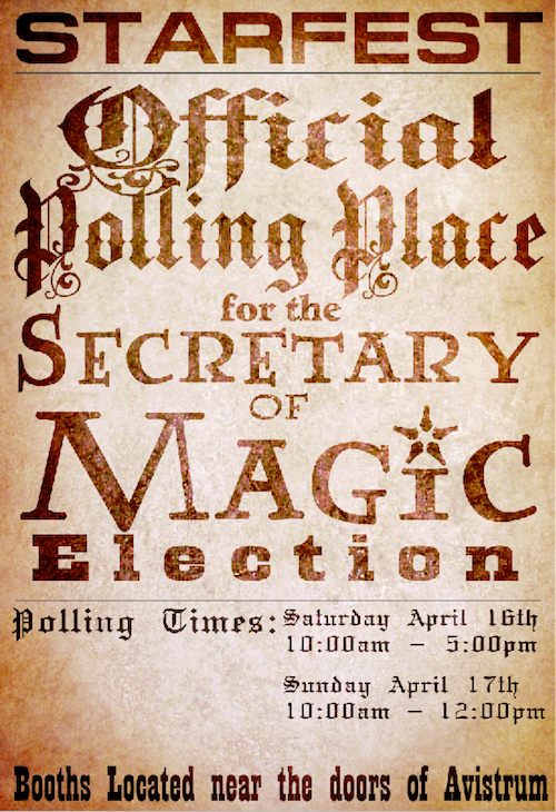 Polling Precinct Poster for Starfest